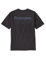  Men's Water People Organic Pocket T-Shirt - Water People Banner: Ink Black - Keel Surf & Supply