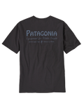  Men's Water People Organic Pocket T-Shirt - Water People Banner: Ink Black - Keel Surf & Supply