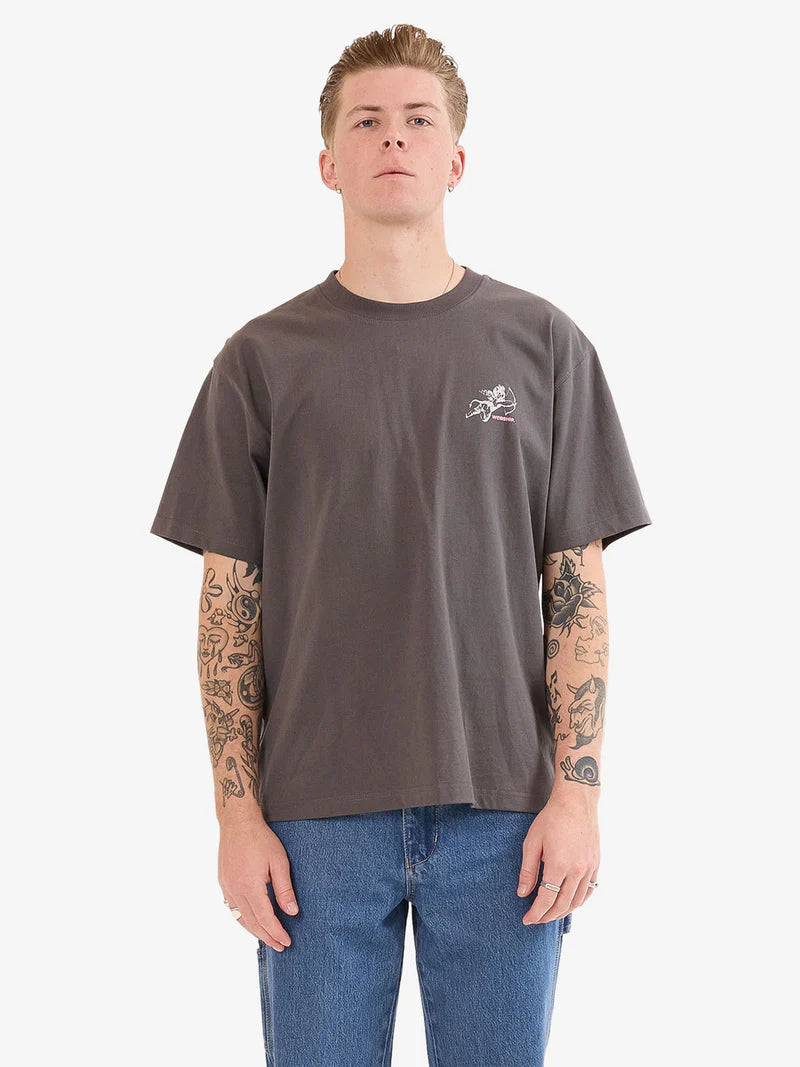Worship Cherub Tee - Worn Black