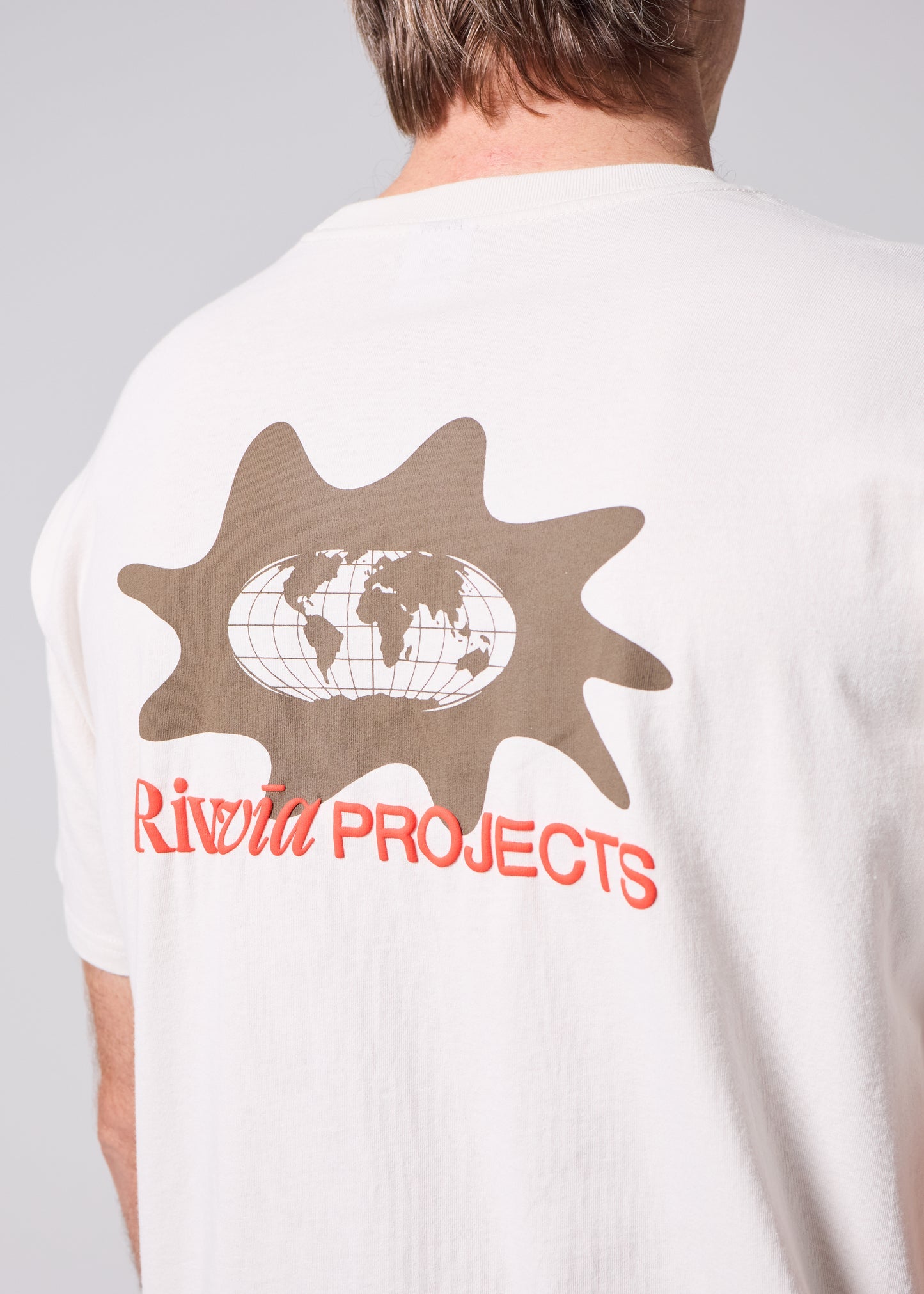 World Splat Relaxed Fit T-Shirt - Bone