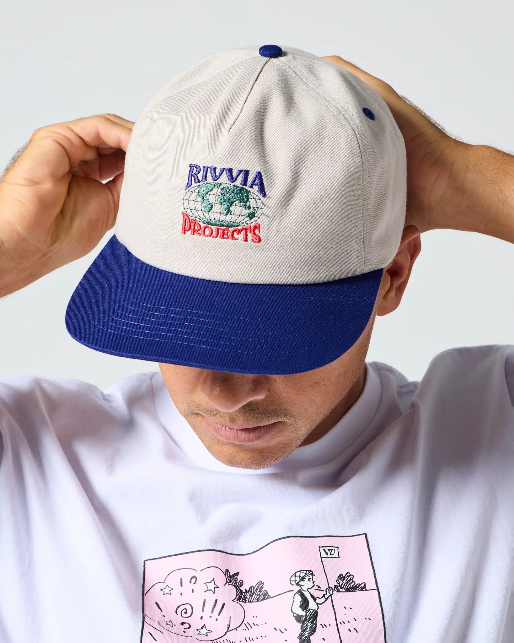 WORLD SERIES CAP - BONE/BLUE