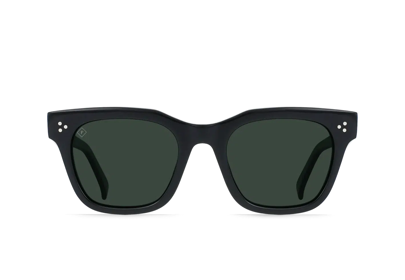 Raen Huxton Crystal Black / Green Polarised 