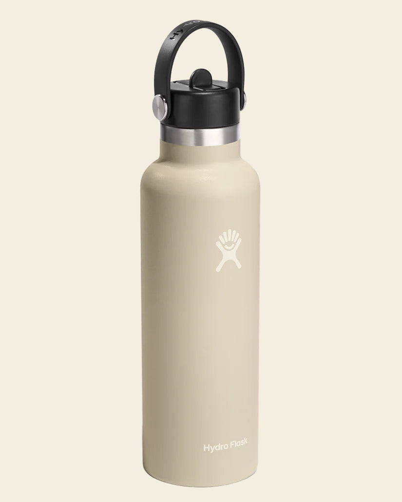 Hydroflask Bottle w/ Flex Straw Cap ~ Oat - Keel Surf & Supply