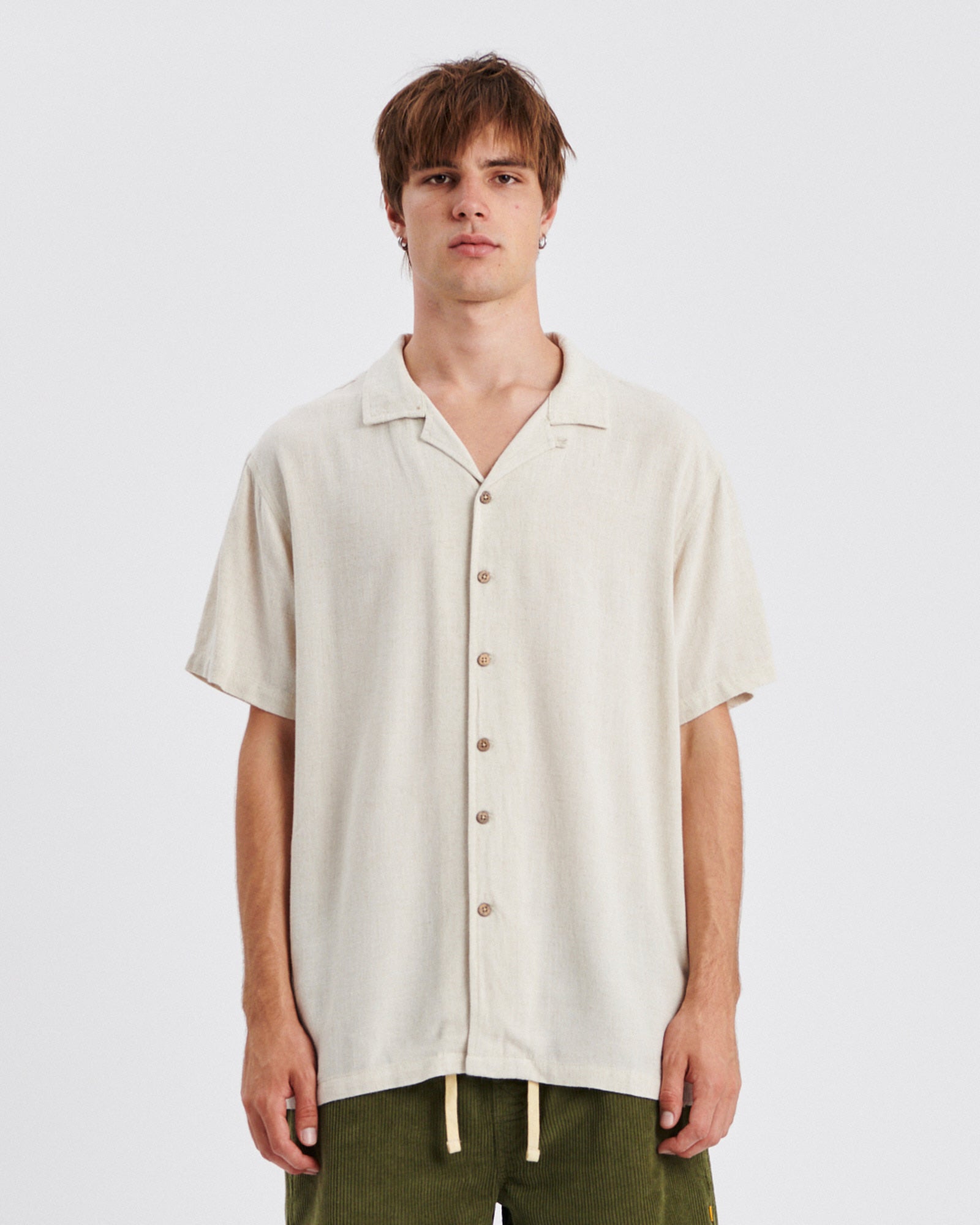 Ernie Resort Shirt - Oatmeal - Keel Surf & Supply