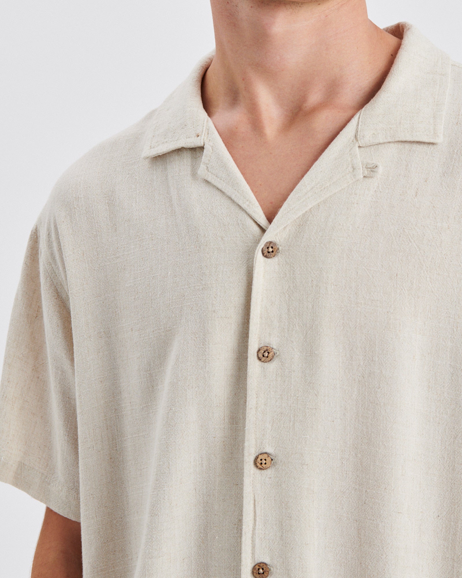 Ernie Resort Shirt - Oatmeal - Keel Surf & Supply