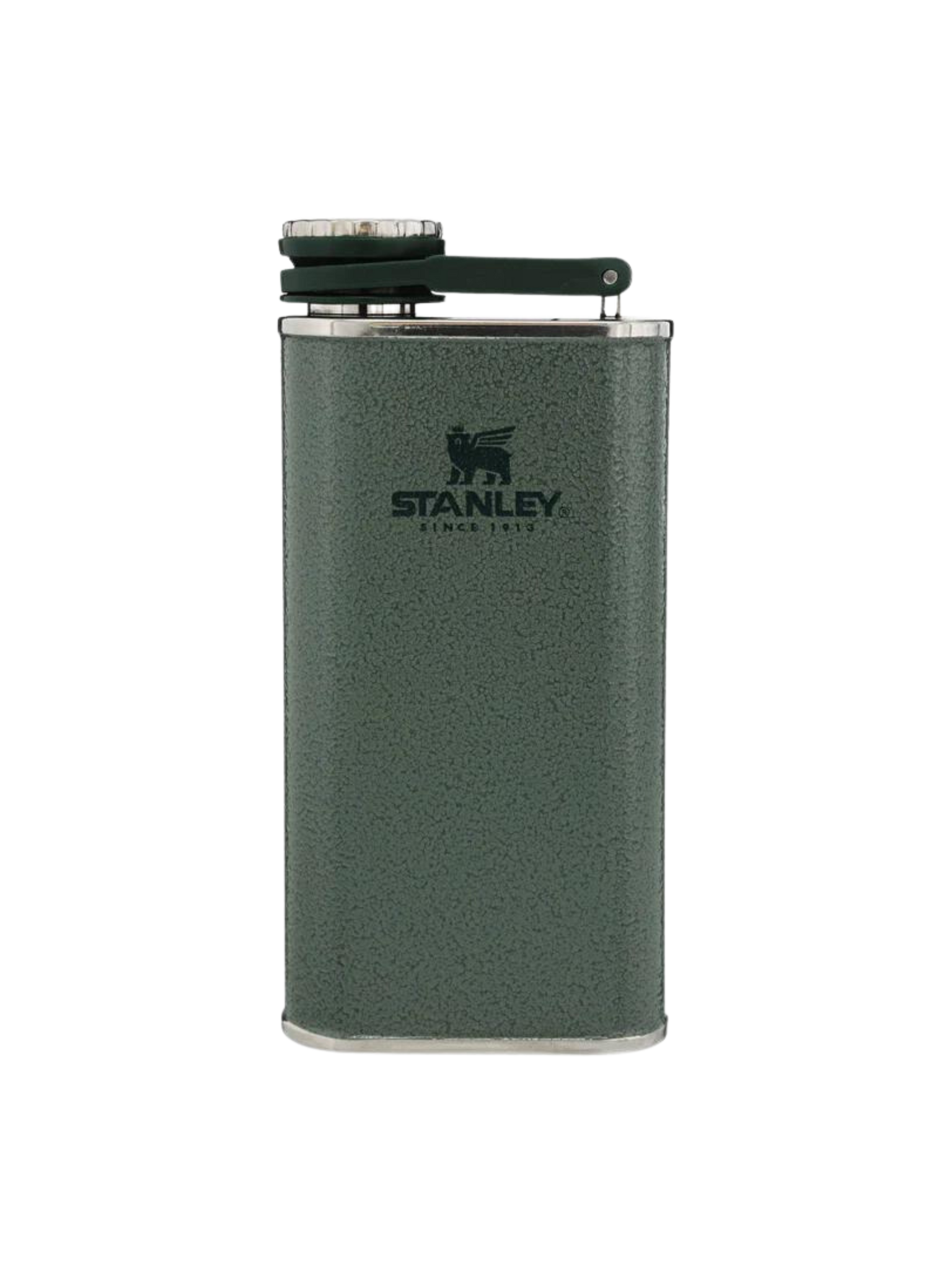 STANLEY CLASSIC EASY FILL WIDE MOUTH FLASK 8OZ HAMMERTONE GREEN