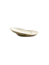 Barebones Enamel 2-Tone Salad Plate Set ~ Olive Drab