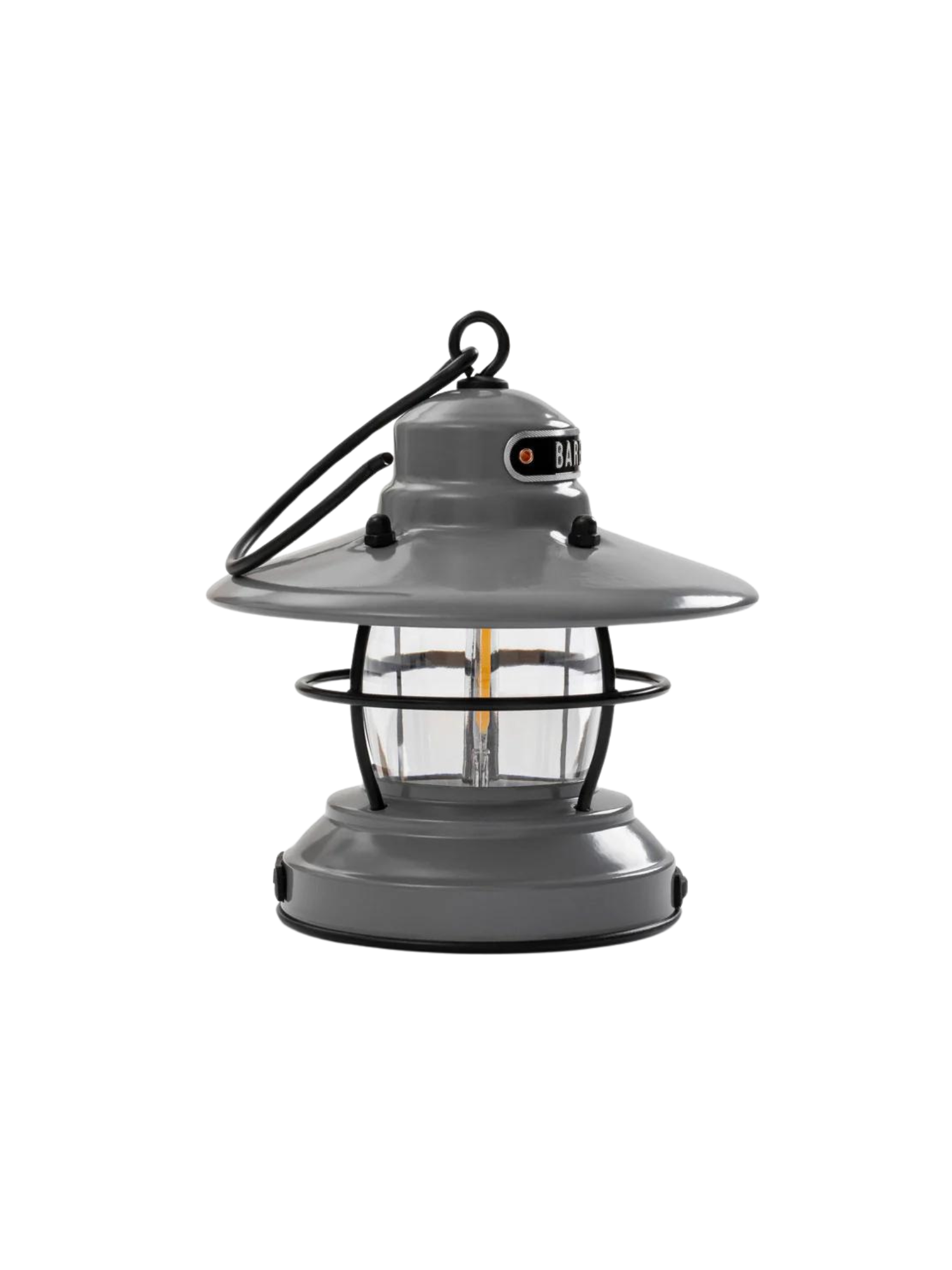 Barebones Edison Mini Lantern ~ Slate Grey