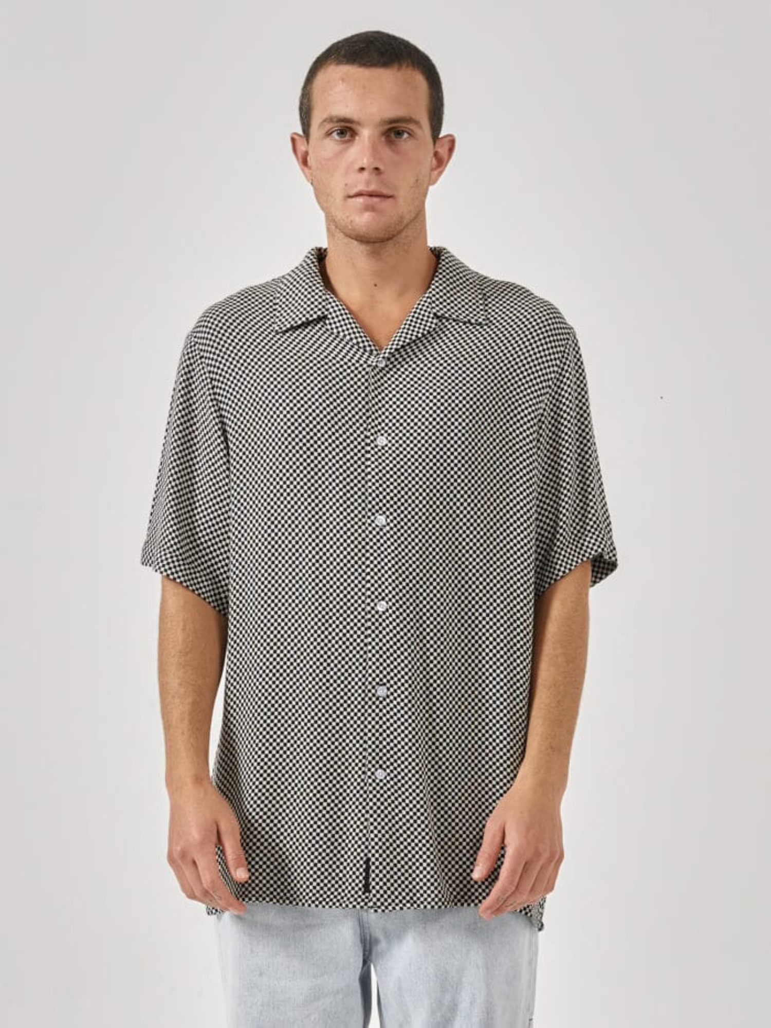 Thrills Aalto Bowling Shirt Heritage White