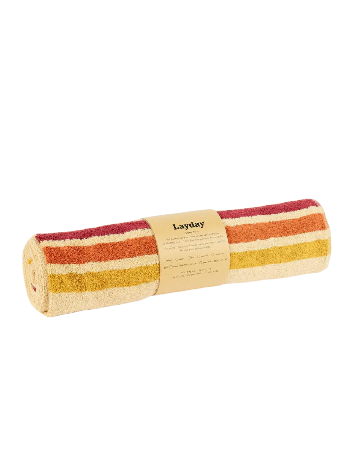 Layday Pontoon Towel ~ Clay