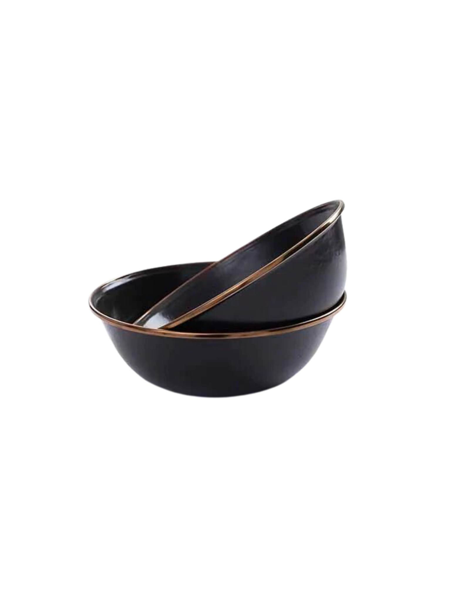 Barebones Enamel Bowl Set ~ Charcoal