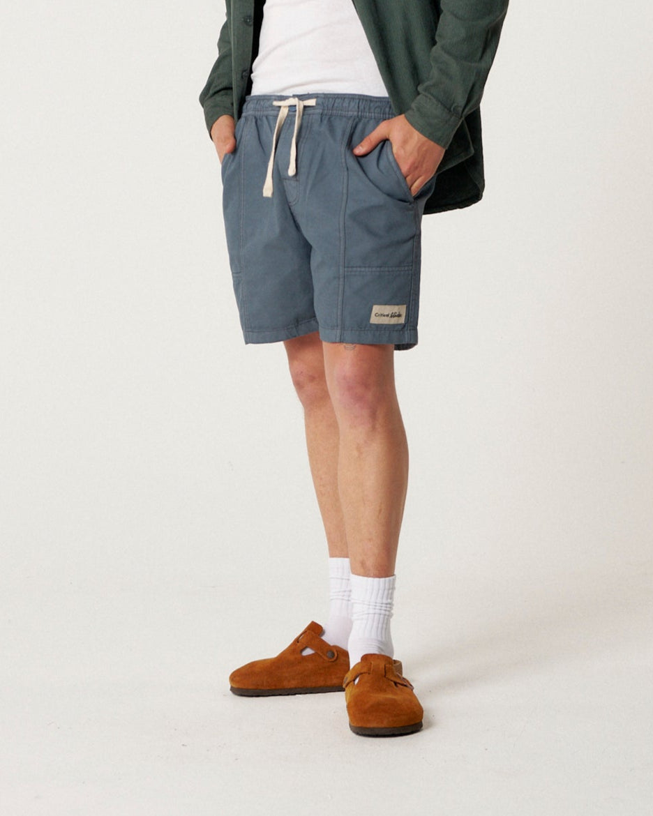 All Day Canvas Short - Blue