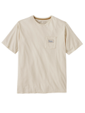  Water People Organic Pocket T-Shirt - Water People Banner: Undyed Natural - Keel Surf & Supply