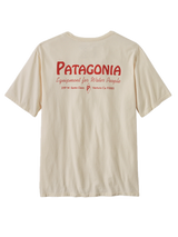  Water People Organic Pocket T-Shirt - Water People Banner: Undyed Natural - Keel Surf & Supply