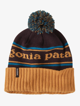 Patagonia Powder Town Beanie - Park Stripe - Dried Mango