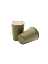 Barebones Enamel 2-Tone Tall Cup Set ~ Olive Drab