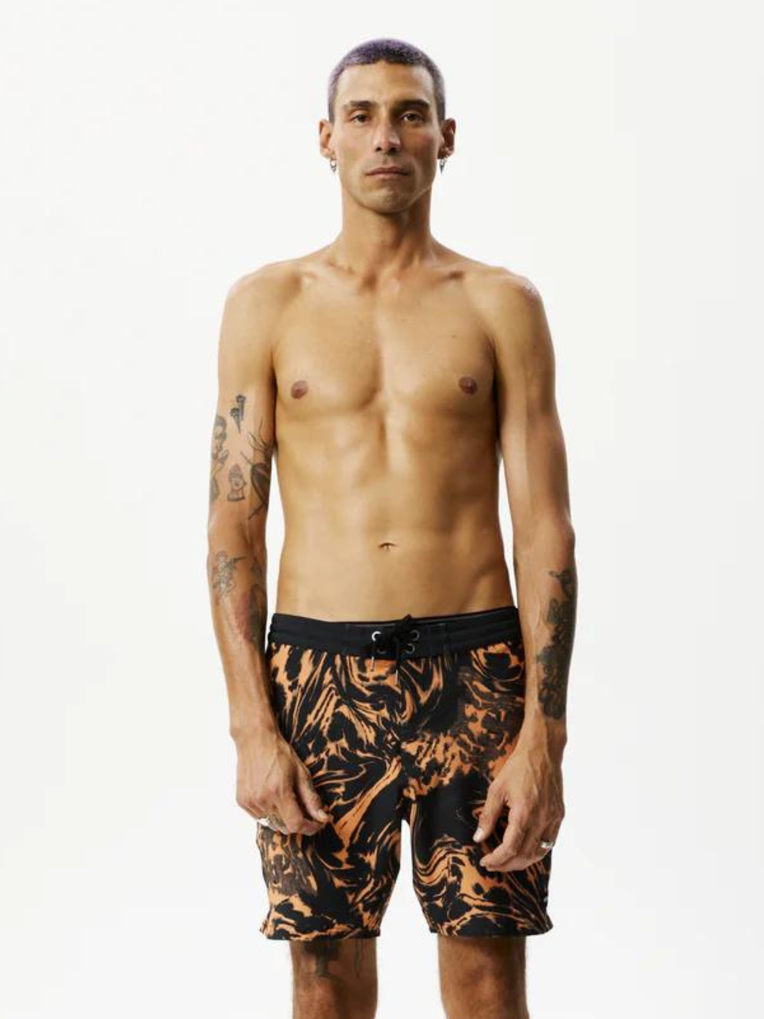 Afends Marble - Boardshorts 18" - Black