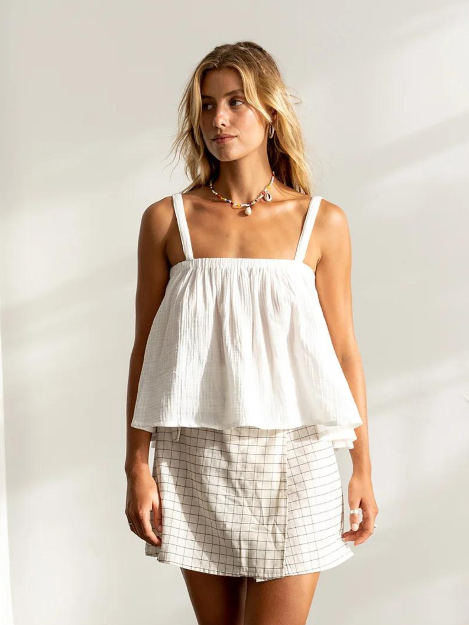 The Bare Road Poppy Top White