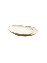 Barebones Enamel 2-Tone Deep Plate Set ~ Olive Drab