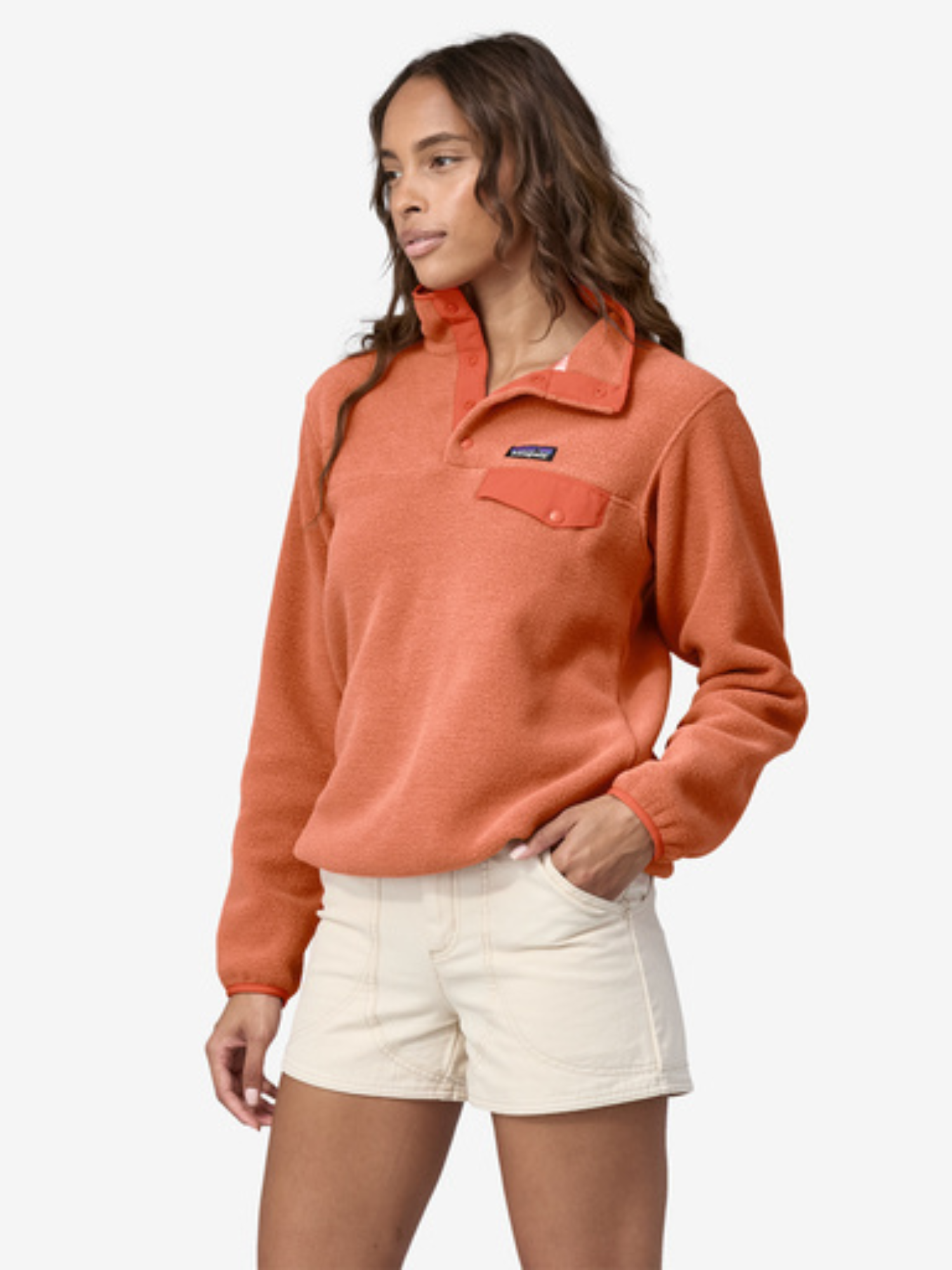 Patagonia Women's Lightweight Synchilla® Snap-T® Fleece Pullover - Sienna Clay