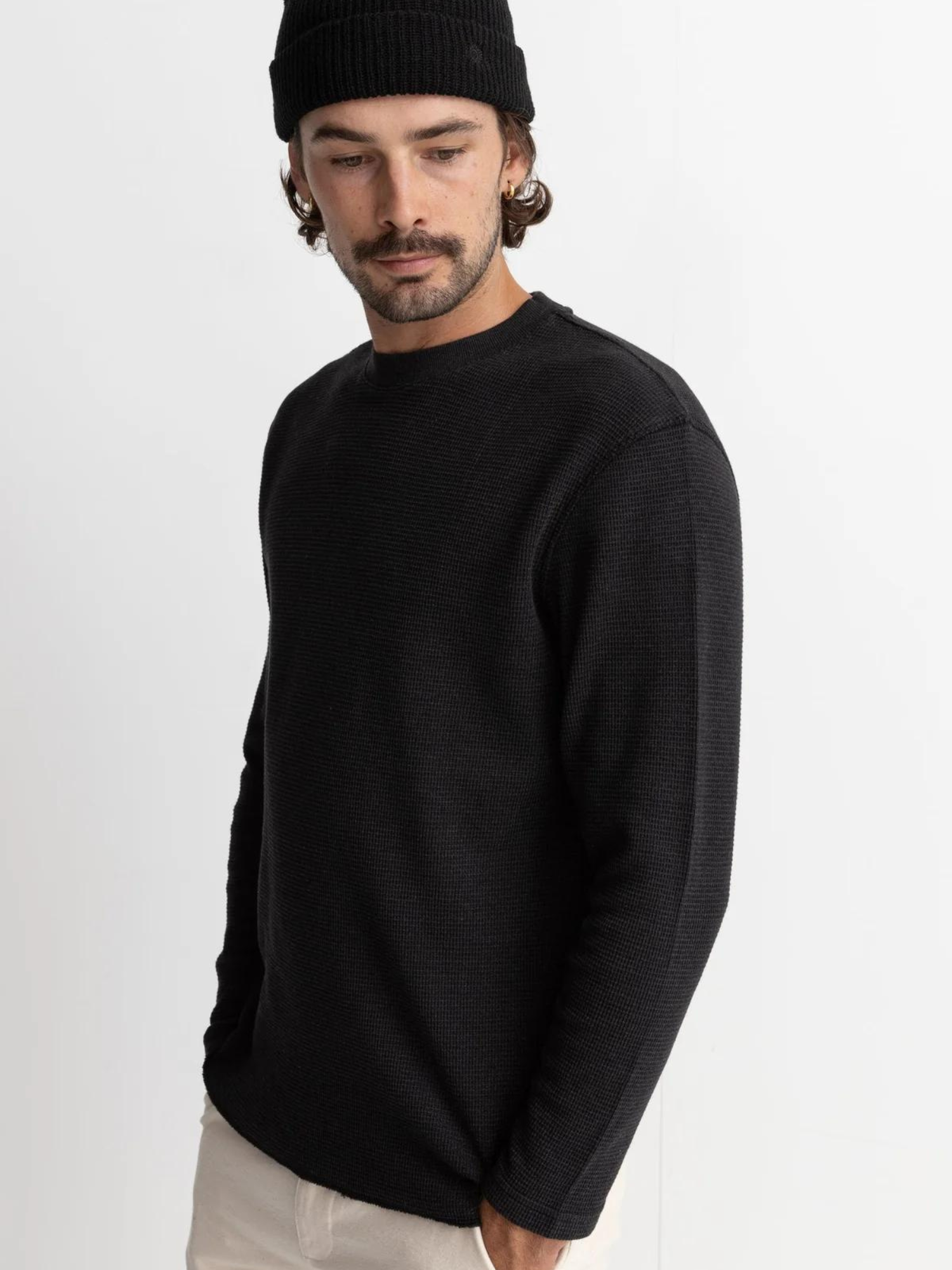 Classic Waffle Knit Vintage Black