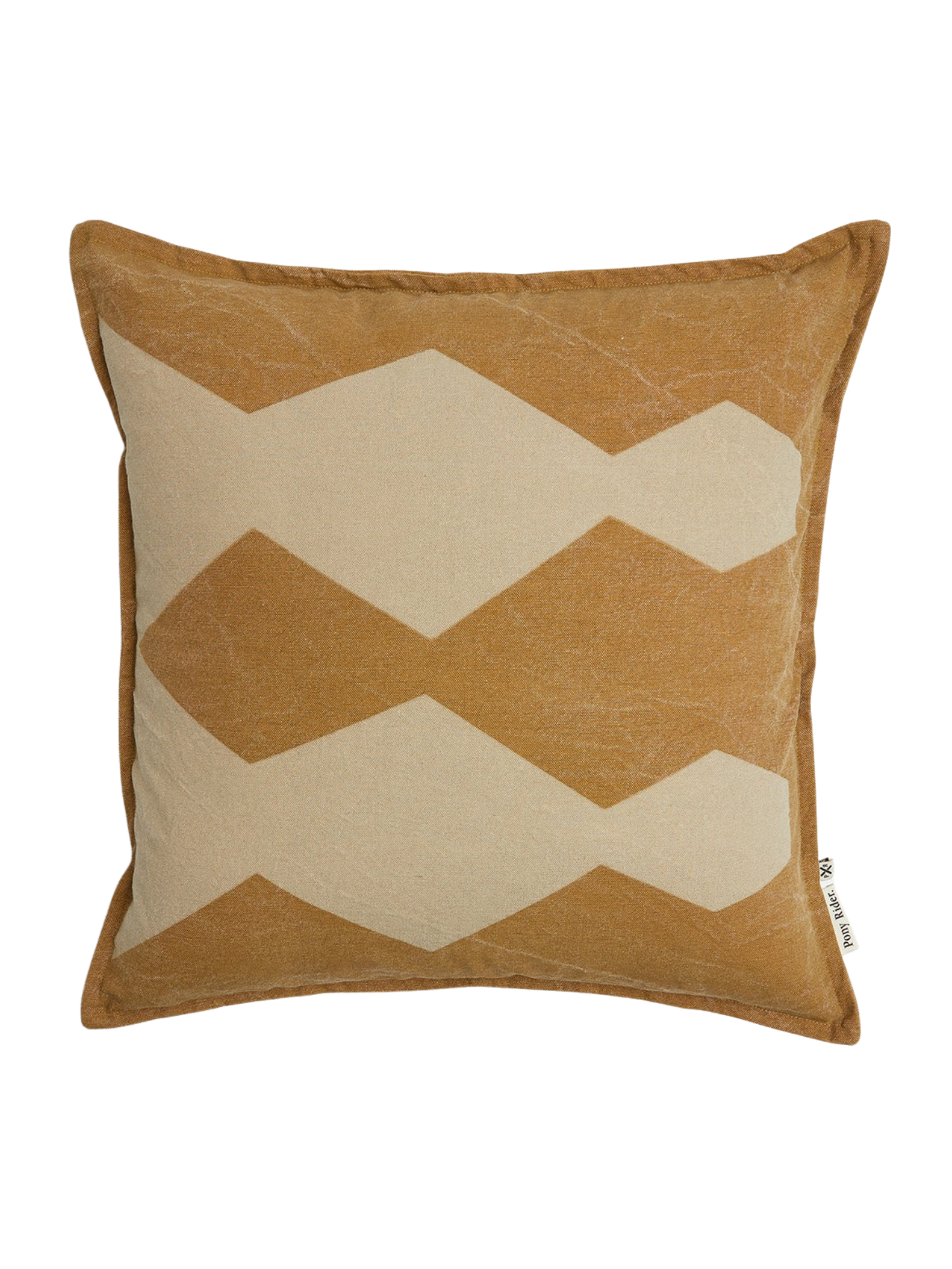 Pony Rider Twins Cushion | Tan