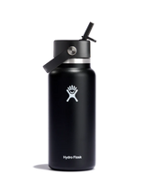 Hydroflask Bottle with Flex Straw Cap - Black