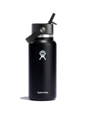 Hydroflask Bottle with Flex Straw Cap - Black