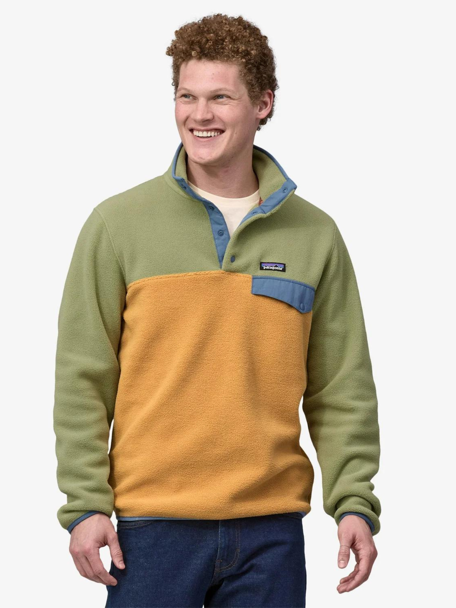 Patagonia Men's Lightweight Synchilla® Snap-T® Pullover - Pufferfish Gold