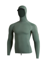 Florence Marine Long Sleeve Utility Hooded Rashguard - Dark Sage | Keel Surf & Supply