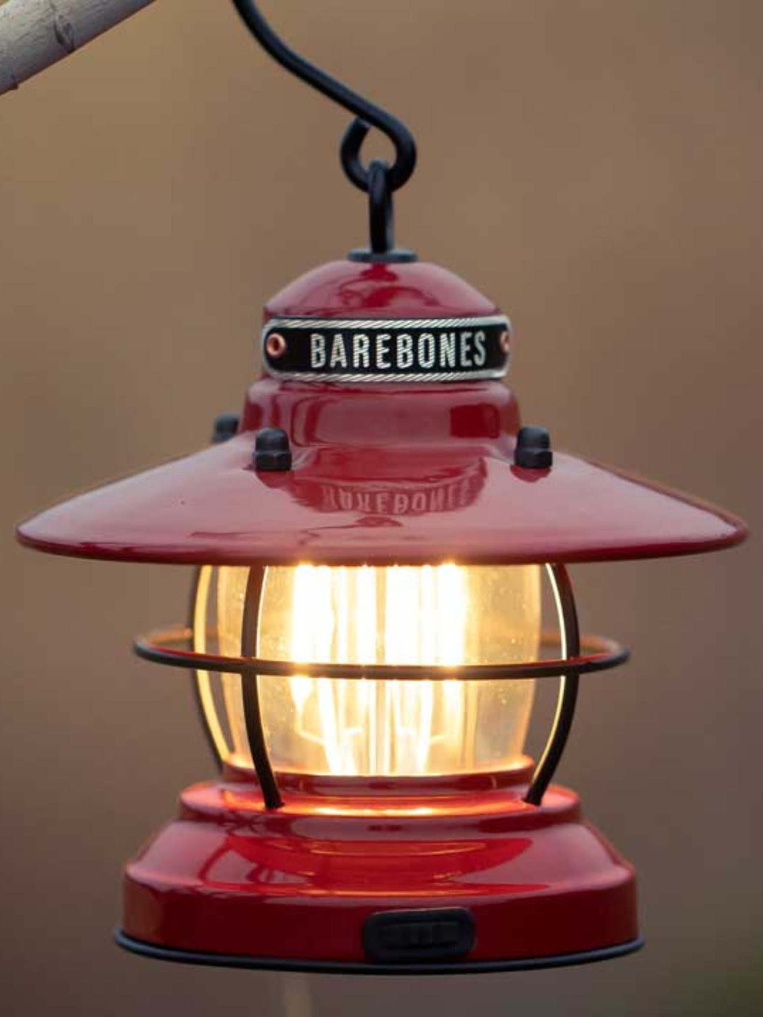 Barebones Edison Mini Lantern ~ Red