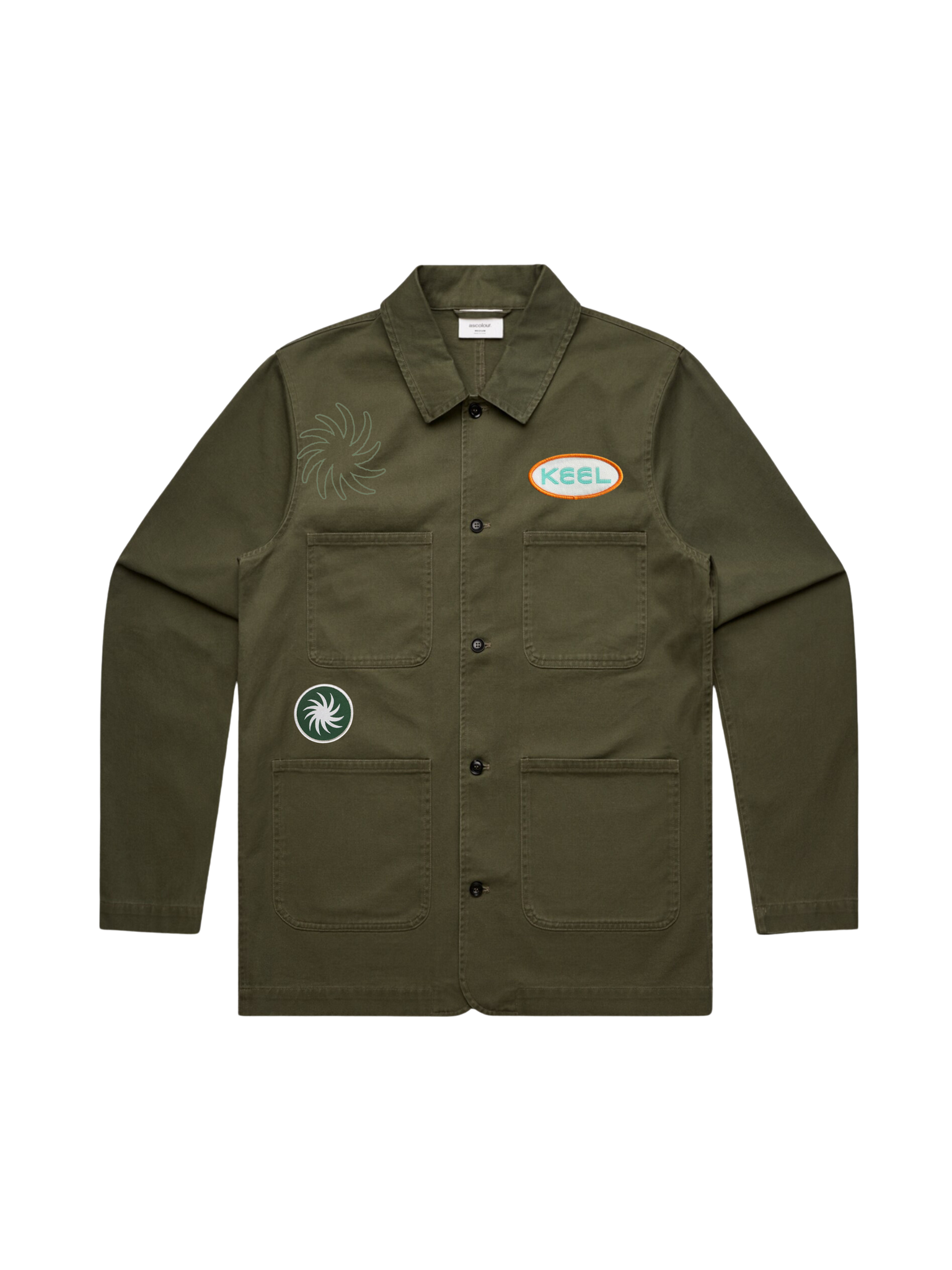 Keel Patch Chore Jacket - Army - Keel Surf & Supply