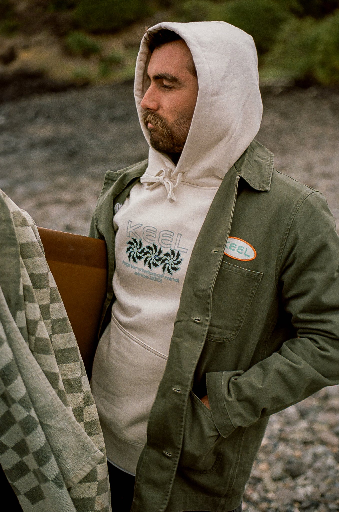 Keel Patch Chore Jacket - Army - Keel Surf & Supply