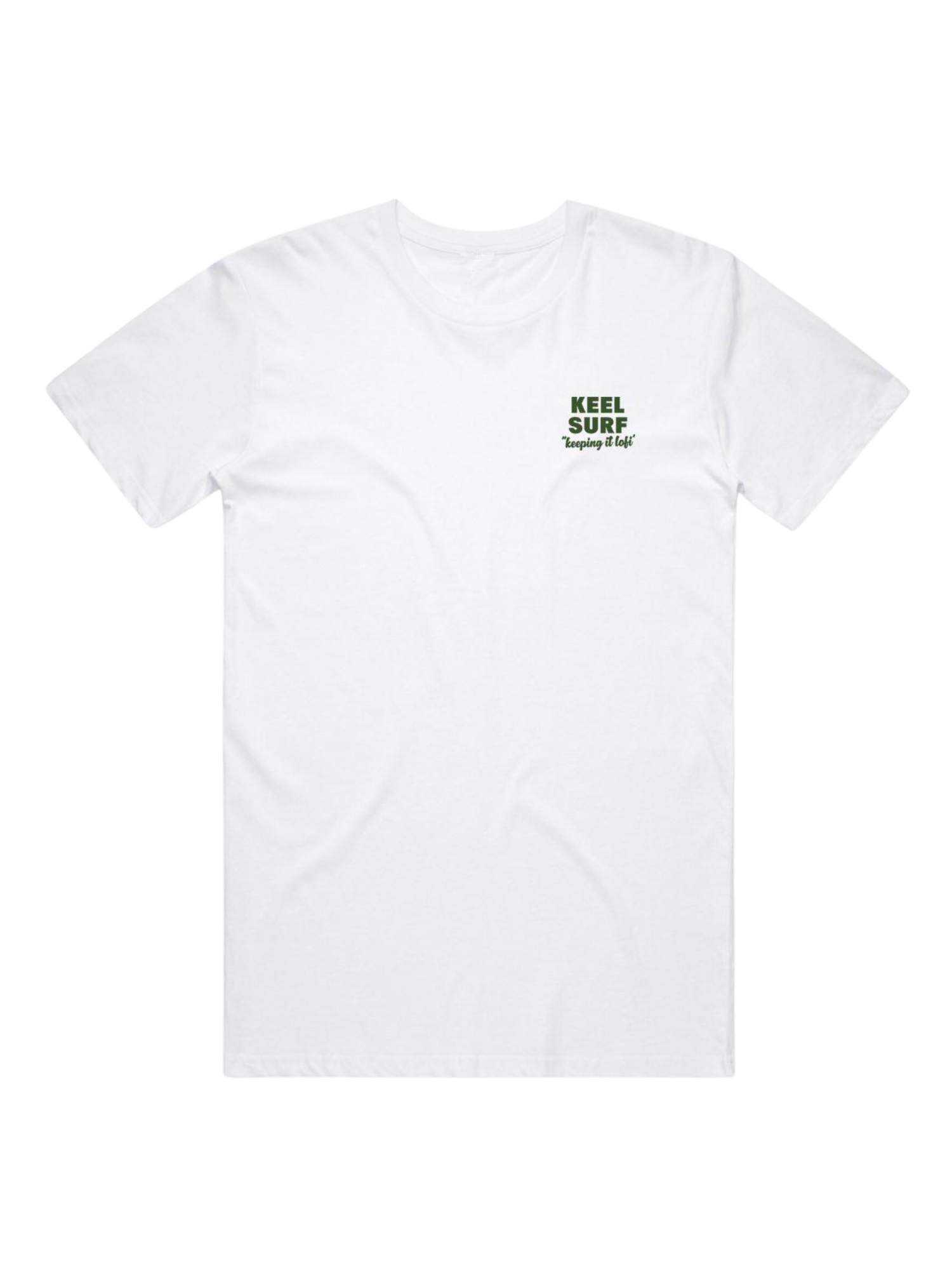 Keel Lofi Tee ~ White - Keel Surf & Supply