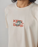 KEEL Fins Sleds n Threads  Tee - Ecru - Keel Surf & Supply