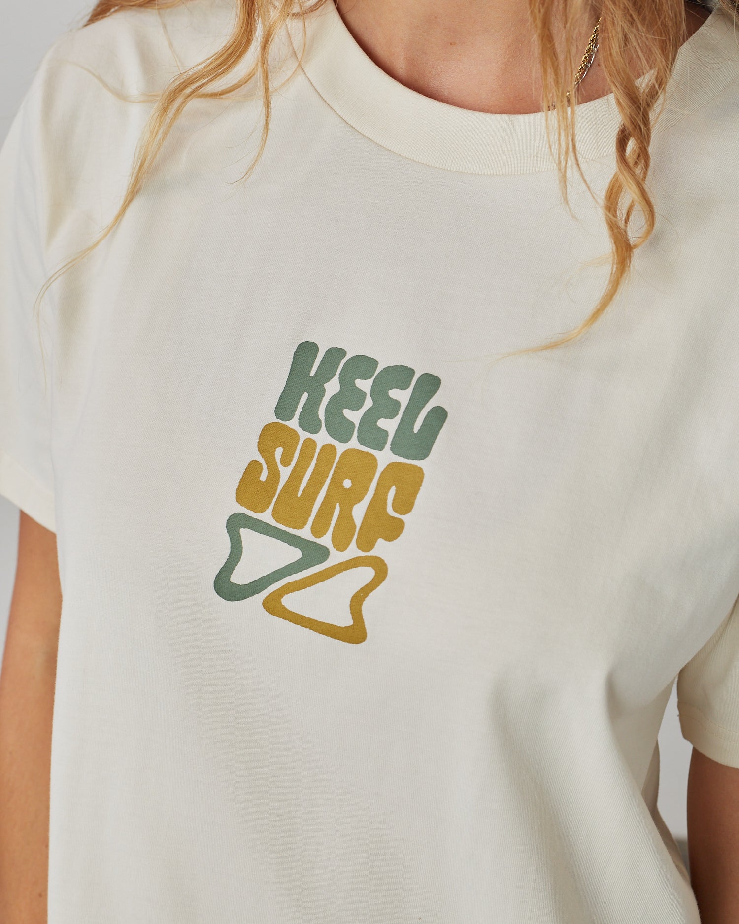KEEL Womens Grow Your Own Tee - Ecru - Keel Surf & Supply
