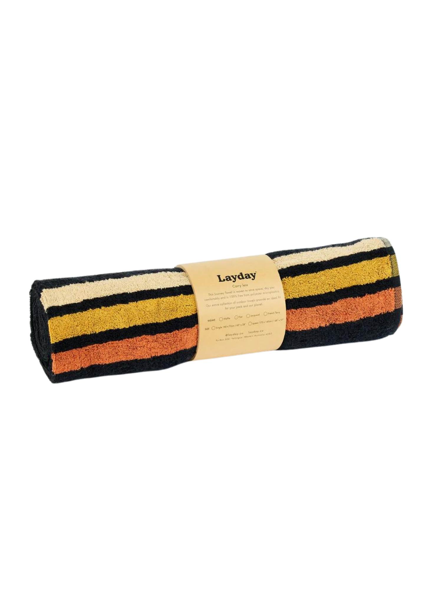 Layday Pontoon Towel ~ Black - Keel Surf & Supply