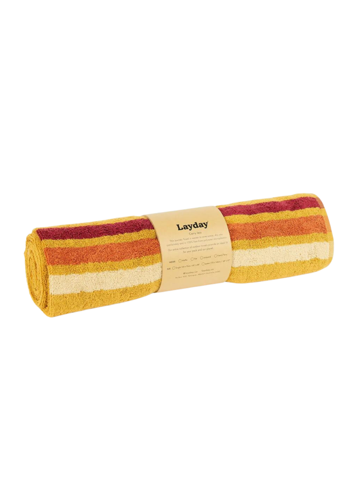 Layday Pontoon Towel ~ Honey - Keel Surf & Supply