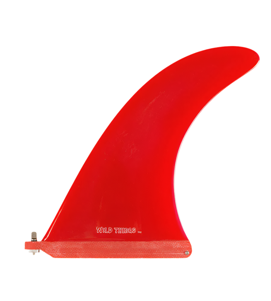 Wild Things Log Fin 10 Polish Red | Keel Surf & Supply
