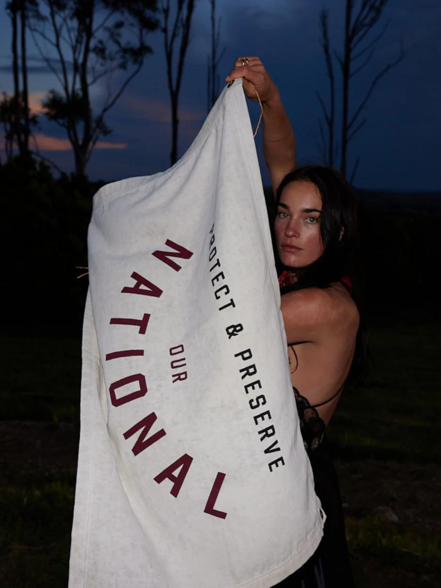 Pony Rider ~ Our National Wall Banner ~ Natural Recycled