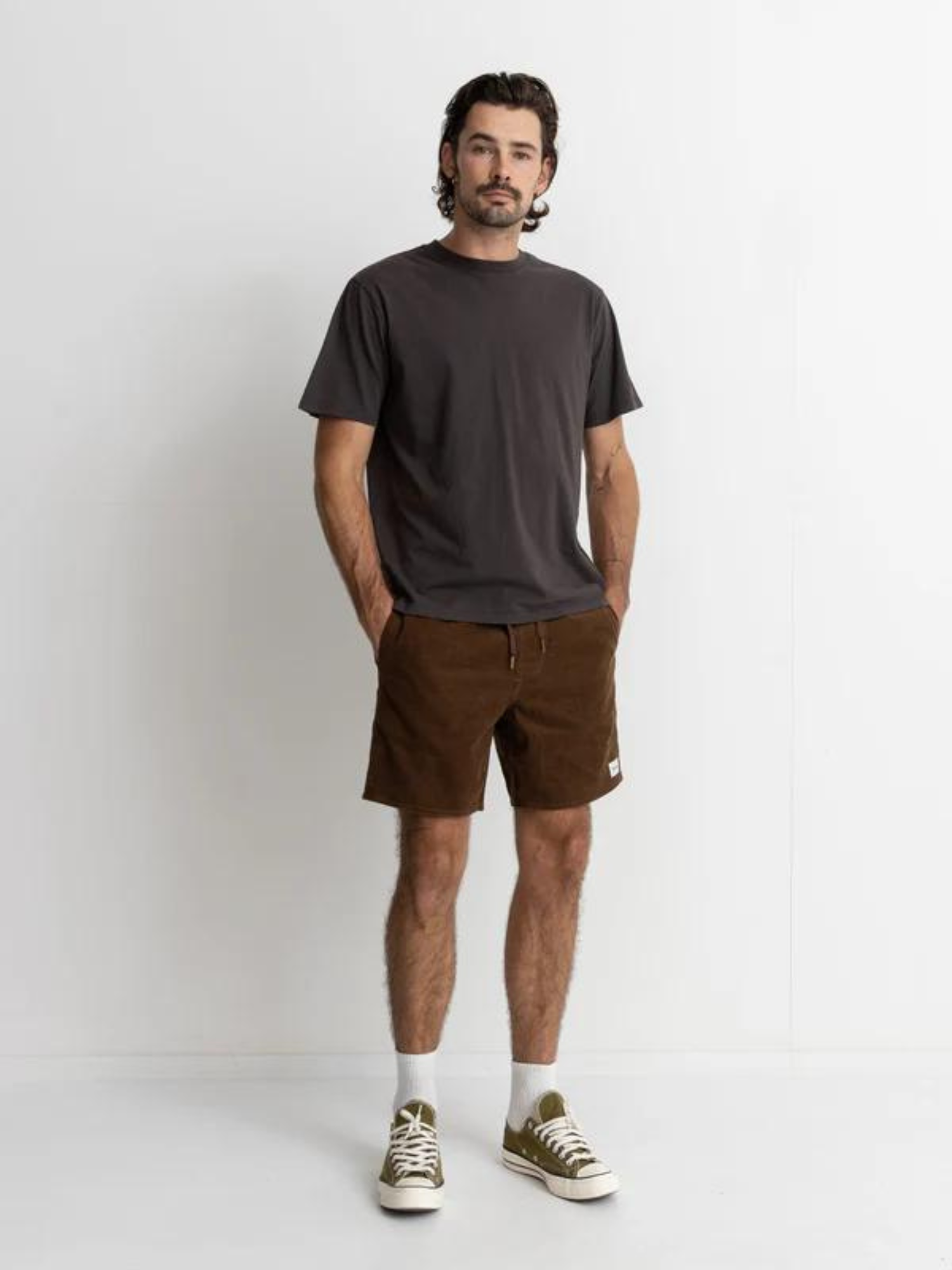 Rhythm Classic Cord Jam - Chocolate | Keel Surf & Supply