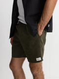 Rhythm Classic Cord Jam - Olive - Keel Surf & Supply