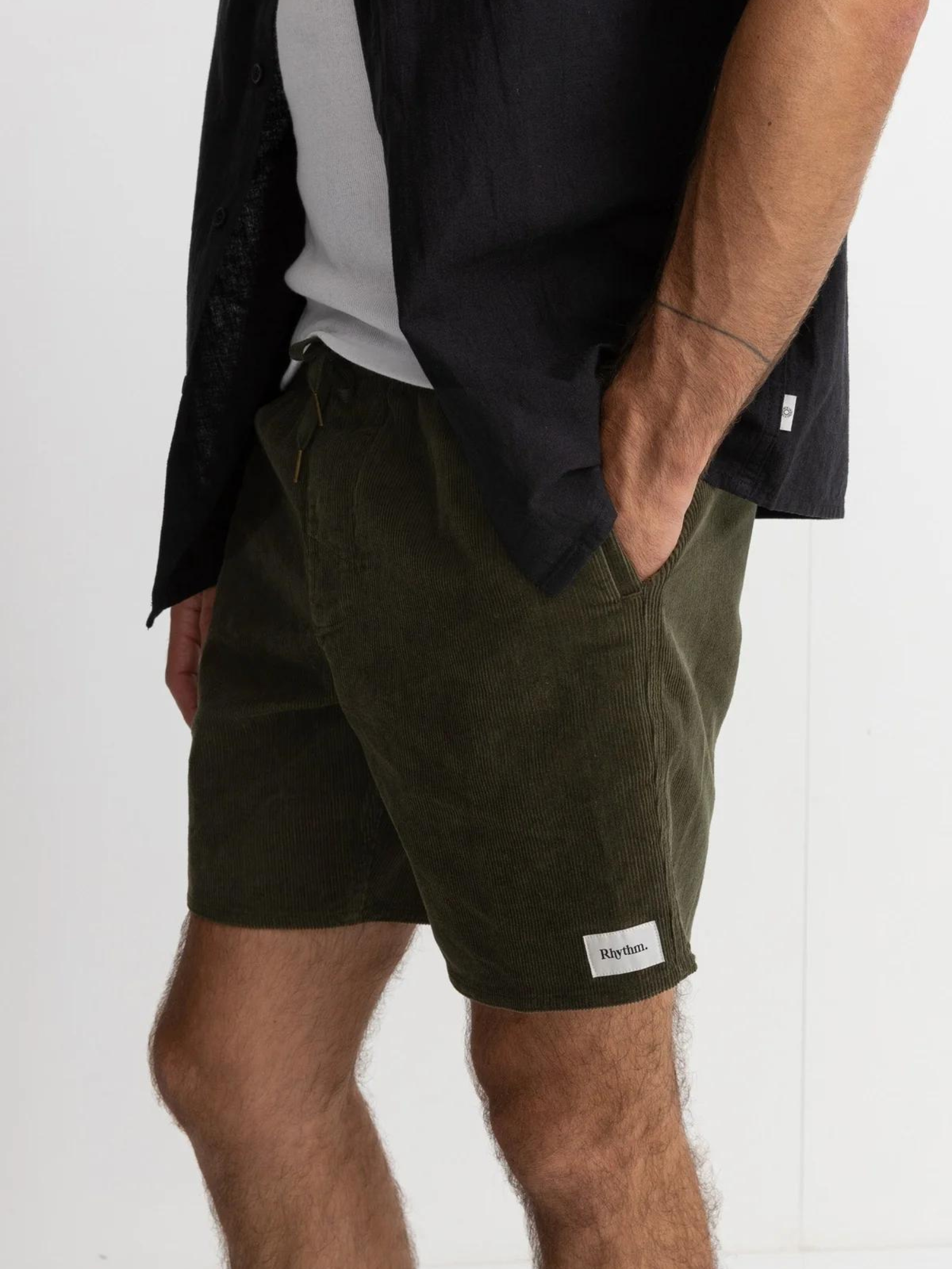 Rhythm Classic Cord Jam - Olive - Keel Surf & Supply