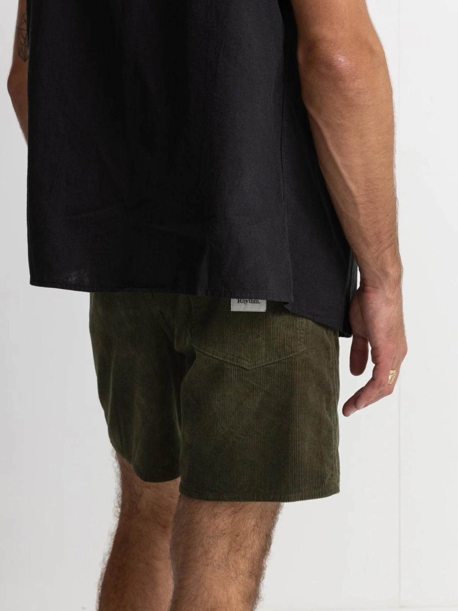 Rhythm Classic Cord Jam - Olive - Keel Surf & Supply