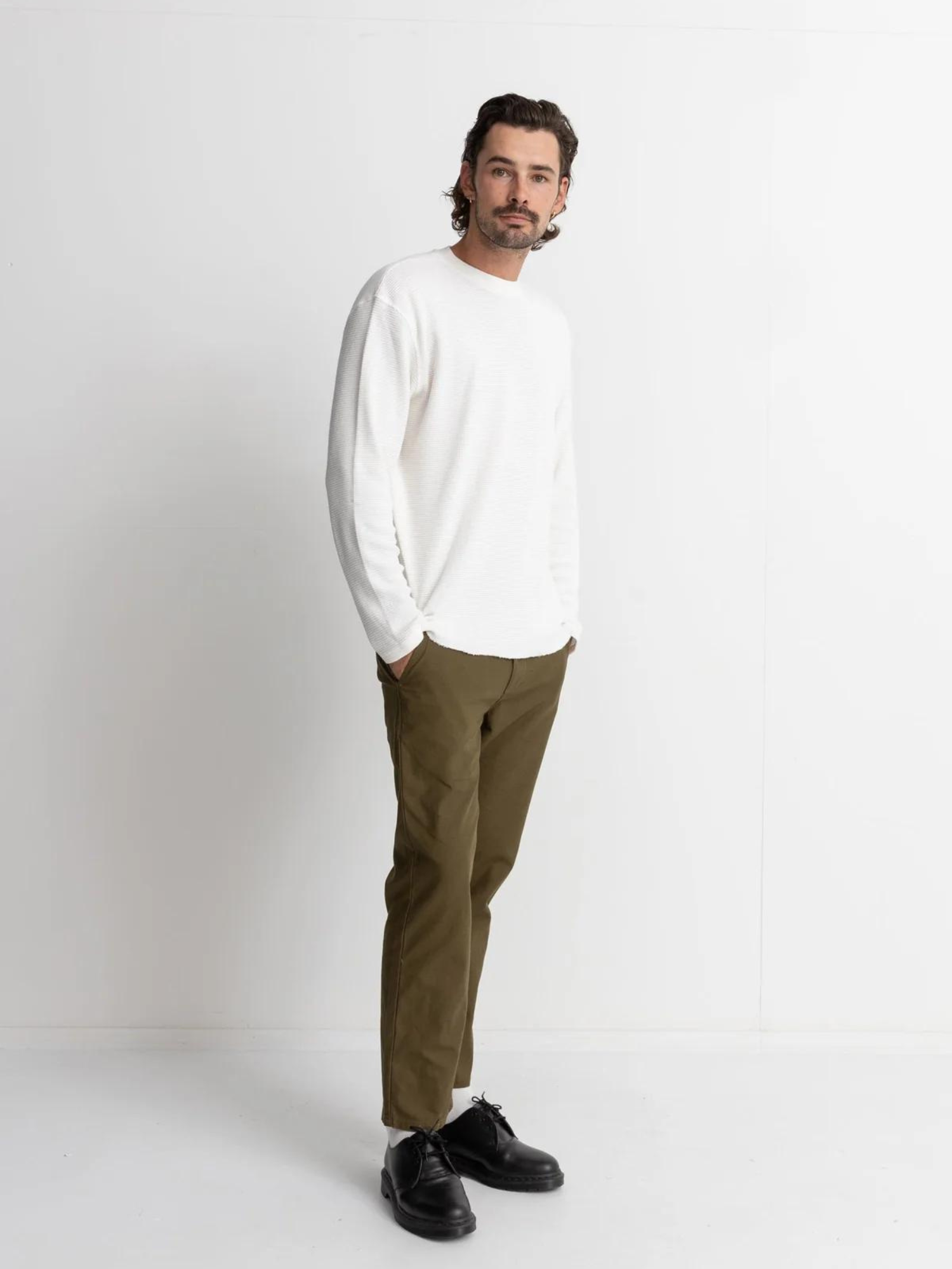Rhythm Classic Waffle Knit - Vintage White - Keel Surf & Supply