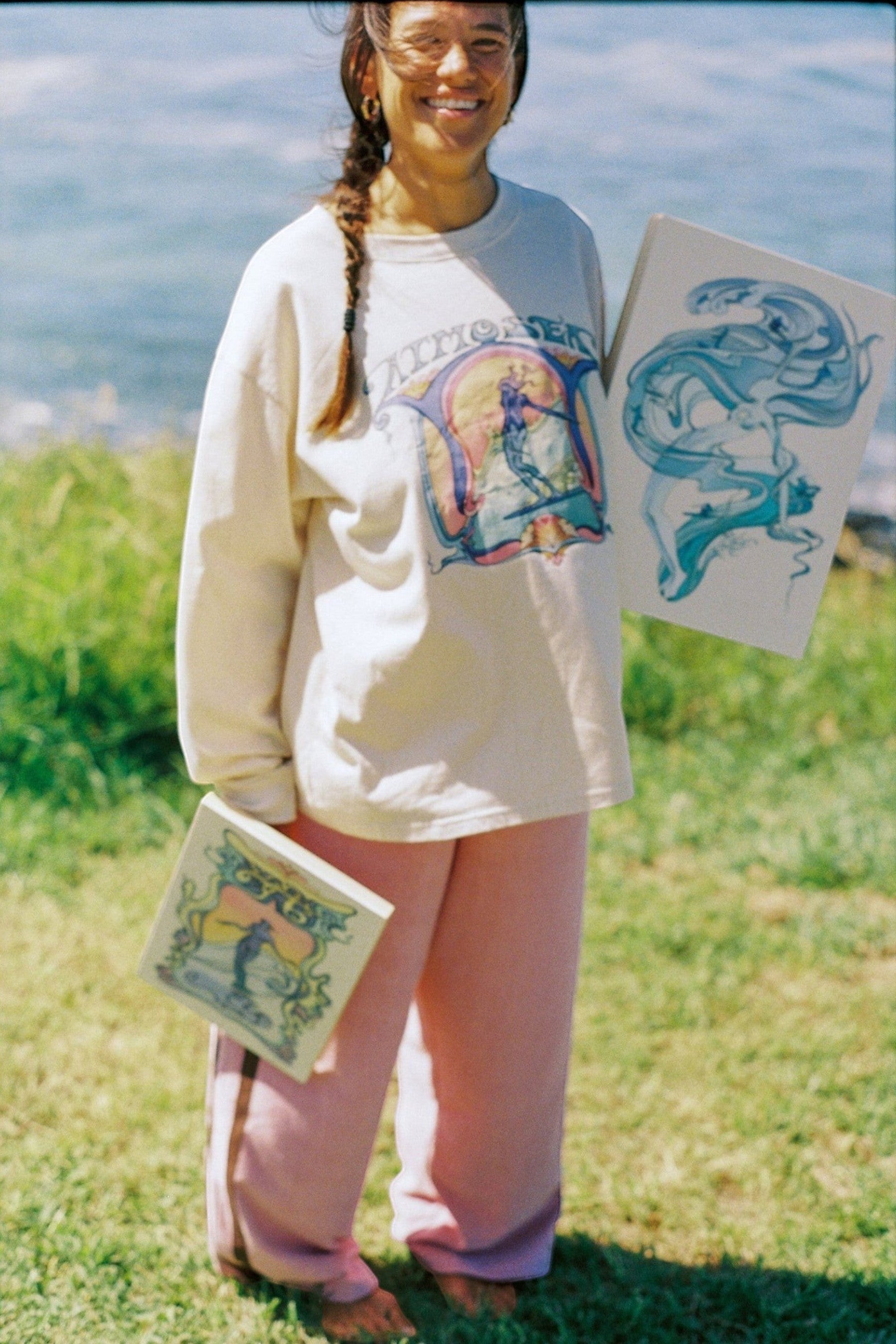 Artist Oversize Longsleeve Tee 'Saline Shrine' By Angie Samblotte