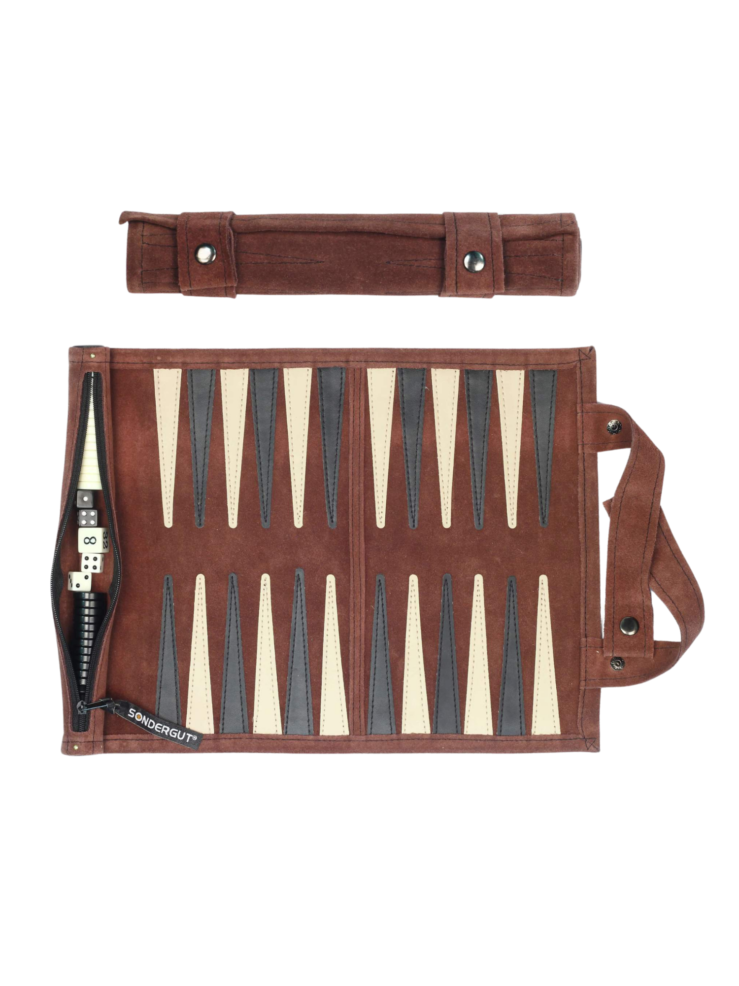 Sondergut Roll Up Backgammon ~ Mocha