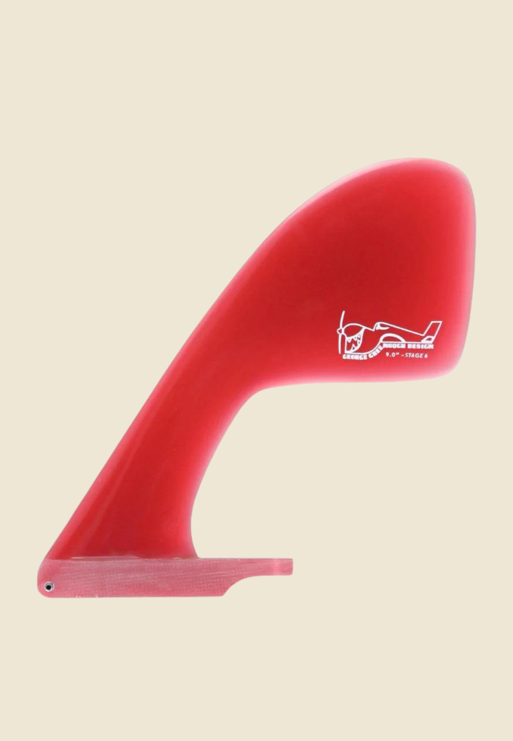 Greenough Stage-6  9.75" Red - Keel Surf & Supply