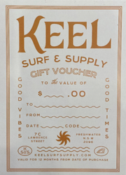 KEEL VOUCHER - Keel Surf & Supply