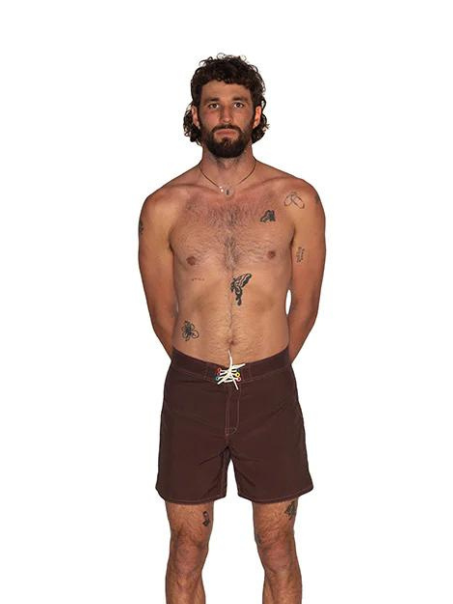 Wild Things Surf Short 17" - Chocolate/Pink